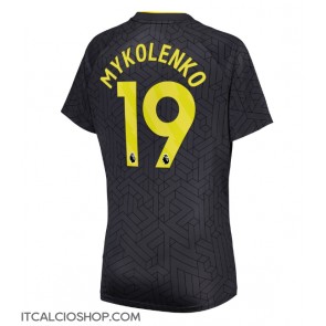 Everton Vitaliy Mykolenko #19 Seconda Maglia Femmina 2024-25 Manica Corta